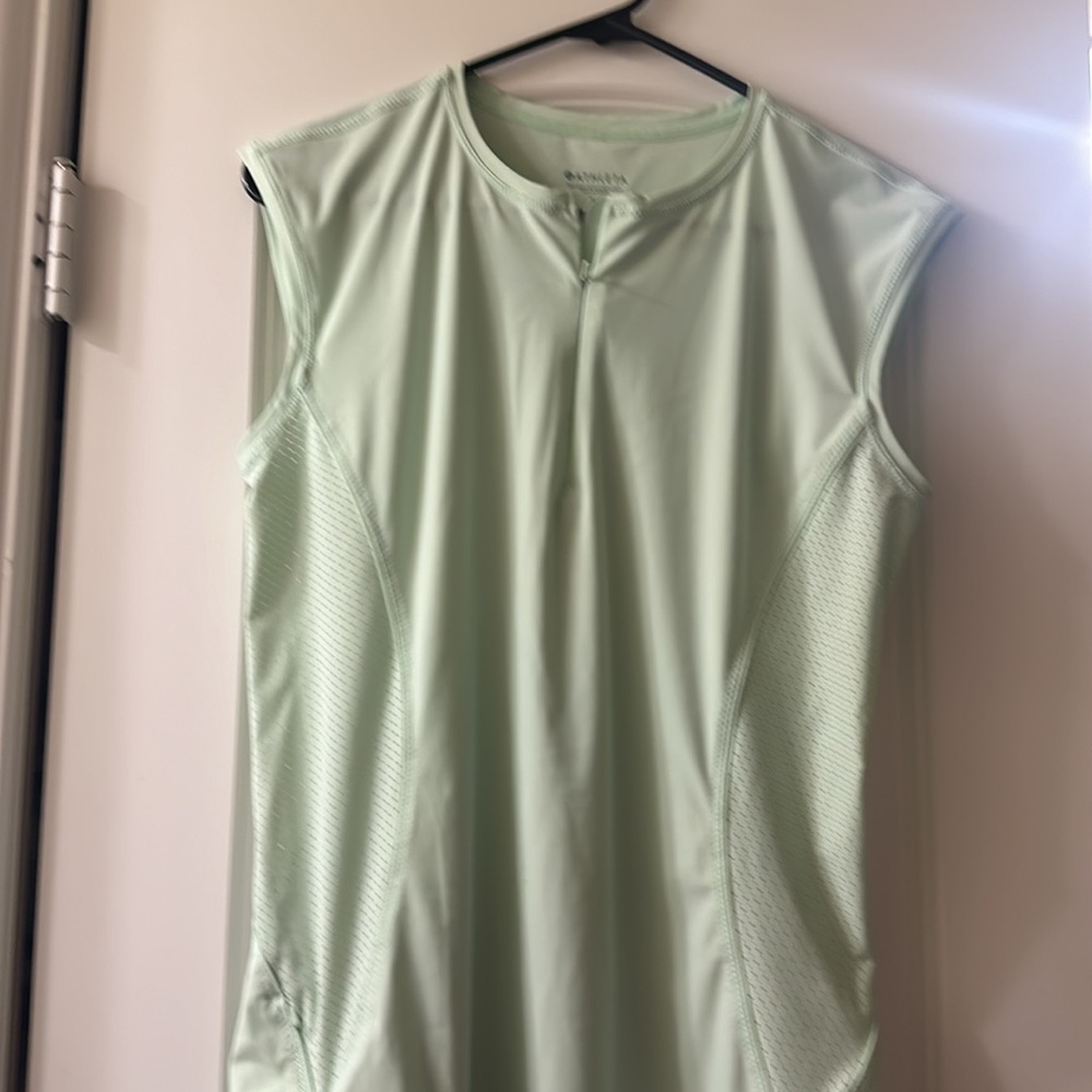 Athleta Pacifica II Women's Size Medium UPF Swim Rashguard Quarter Zip Top - Picture 3 of 4